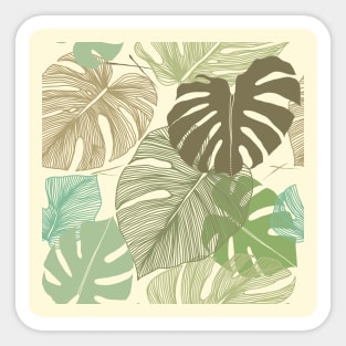 Tropical hand drawn design Sticker